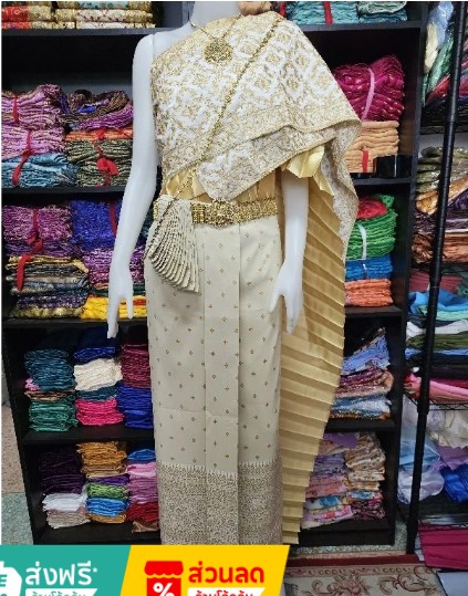 米金色刺繡禮服