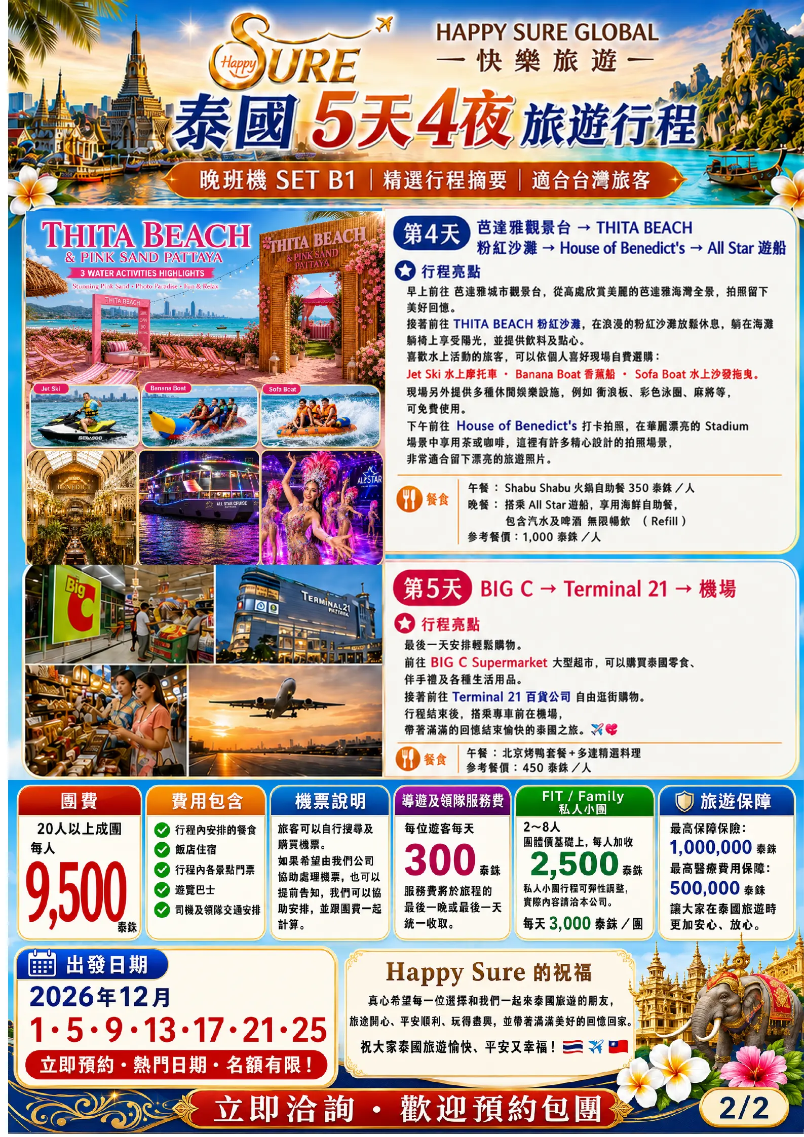 HAPPY SURE SET B1 行程第 2 頁